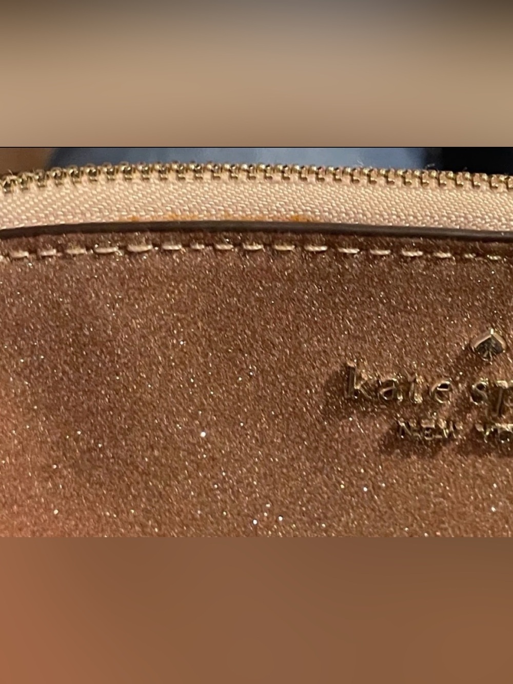 Kate Spade Rose Gold Tinsel Dome Glitter Crossbody Bag - Picture 8 of 11